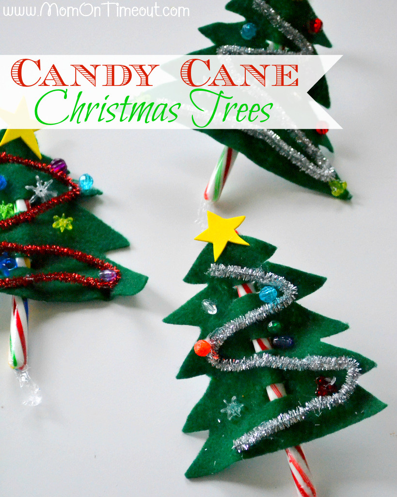 Candy Cane Christmas Ornaments
 Candy Cane Christmas Trees Craft Mom Timeout