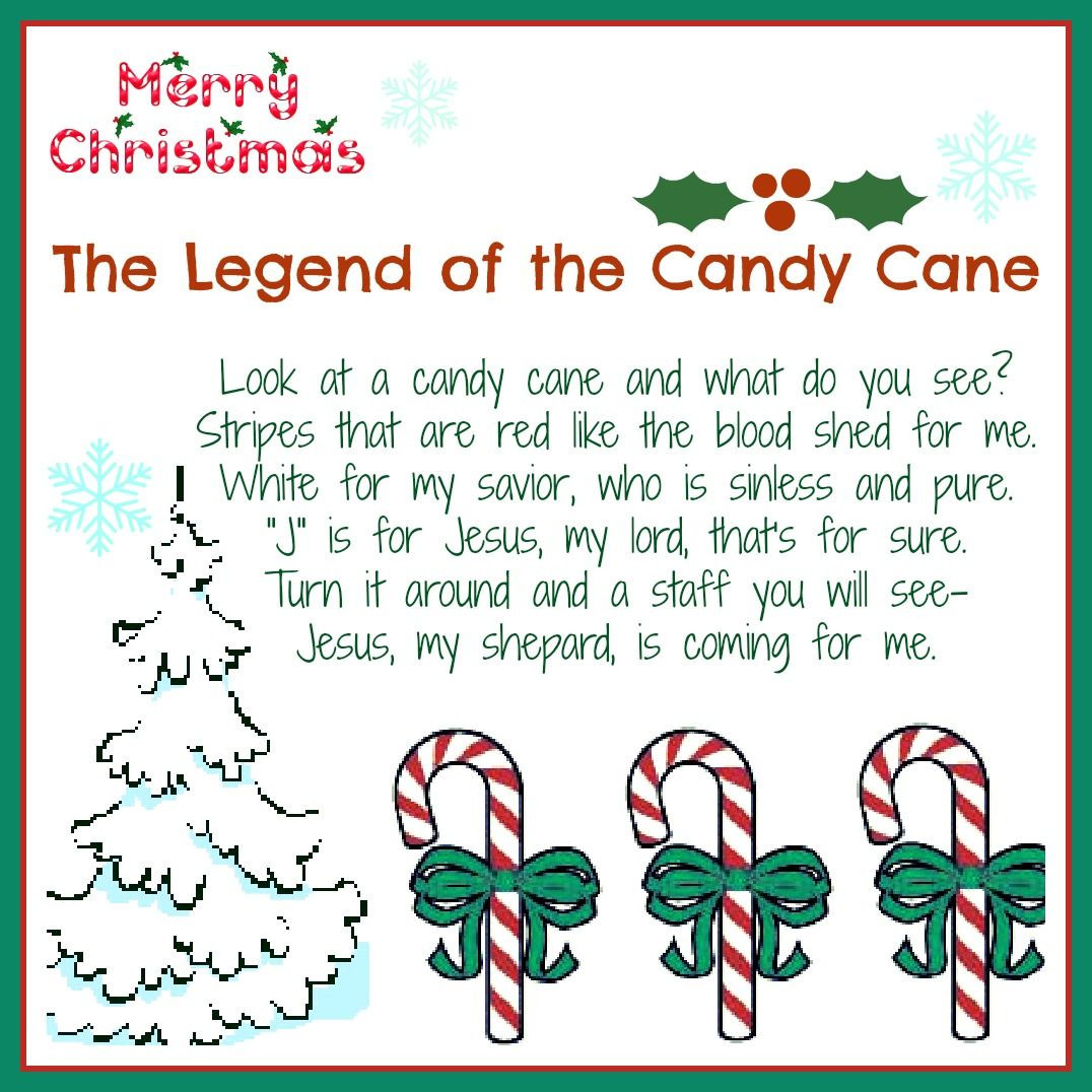 Candy Cane Christmas Story
 The Legend of the Candy Cane Free Printable and a