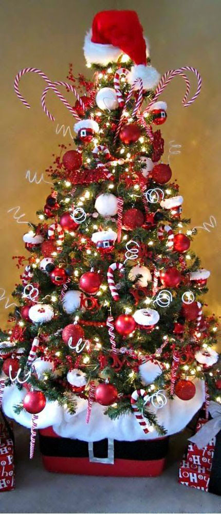 Candy Cane Christmas Tree Decorations
 Most Pinteresting Christmas Trees on Pinterest Christmas