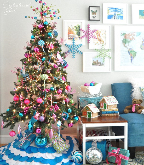 Candy Themed Christmas Tree
 Candy Colored Christmas Tree