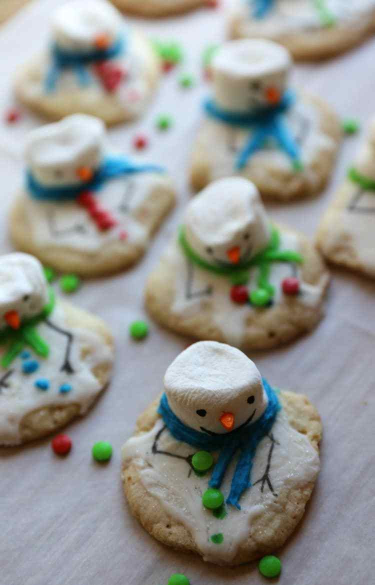 Chewy Christmas Cookies
 Melting Snowman Chewy Sugar Christmas Cookie Recipe