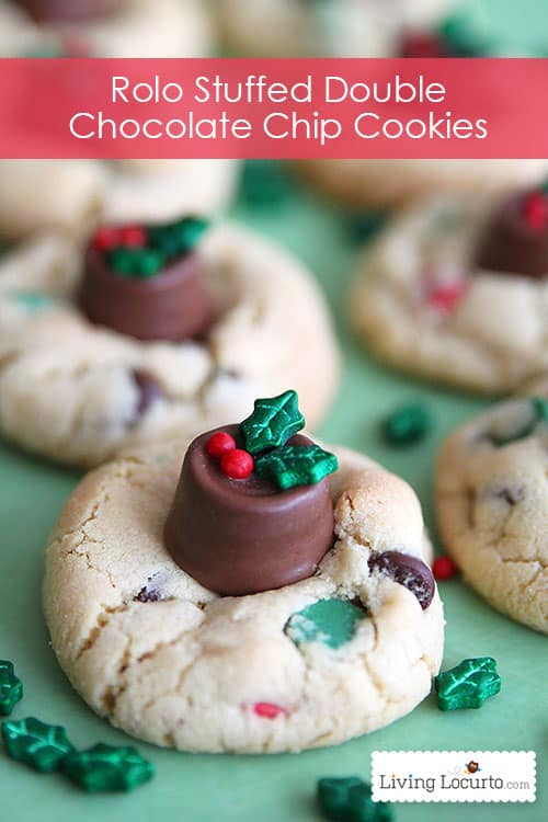 Choc Chip Christmas Cookies
 Rolo Chocolate Chip Cookies