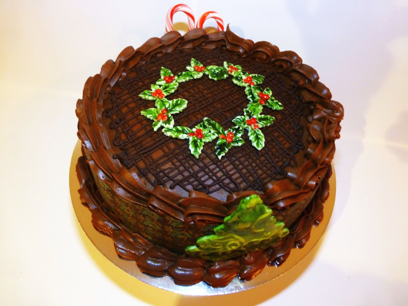 Chocolate Christmas Cake
 CakeSophia Chocolate Christmas cake