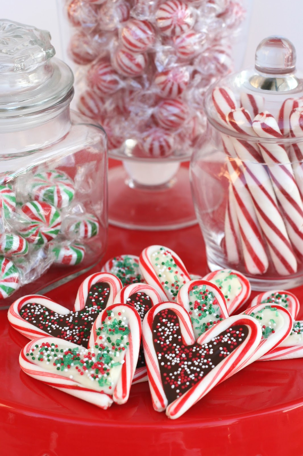 Chocolate Christmas Candy
 Candy Cane Hearts – Glorious Treats