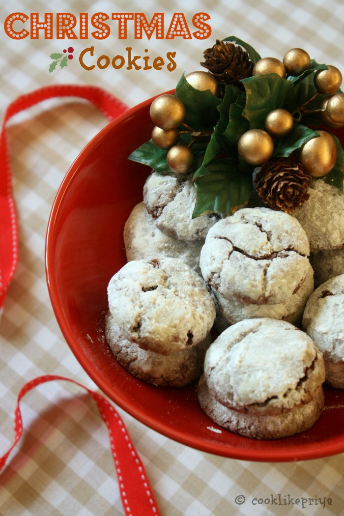 Chocolate Christmas Cookies Recipe
 Cook like Priya Chocolate Crinkles