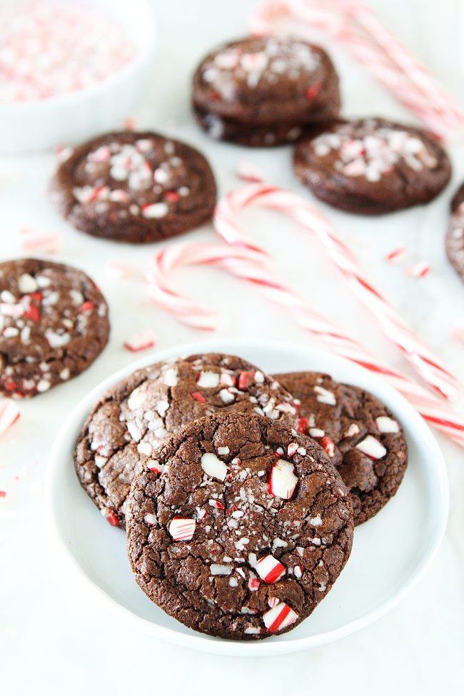 Chocolate Mint Christmas Cookies
 Chocolate Peppermint Crunch Cookies