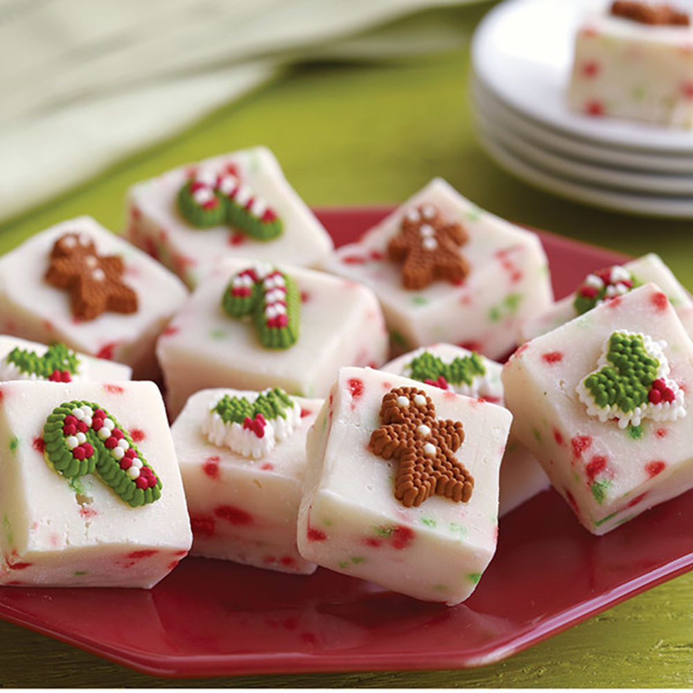 Christmas Baking Squares
 Christmas Confetti Fudge Squares