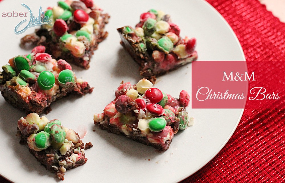 Christmas Baking Squares
 M&M Christmas Bar Recipe Christmas Cookie Week