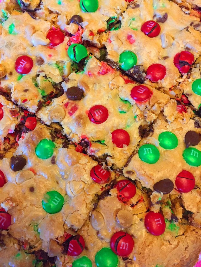 Christmas Baking Squares
 Christmas M&M’s Cookie Bars Squares Recipe – Melanie Cooks