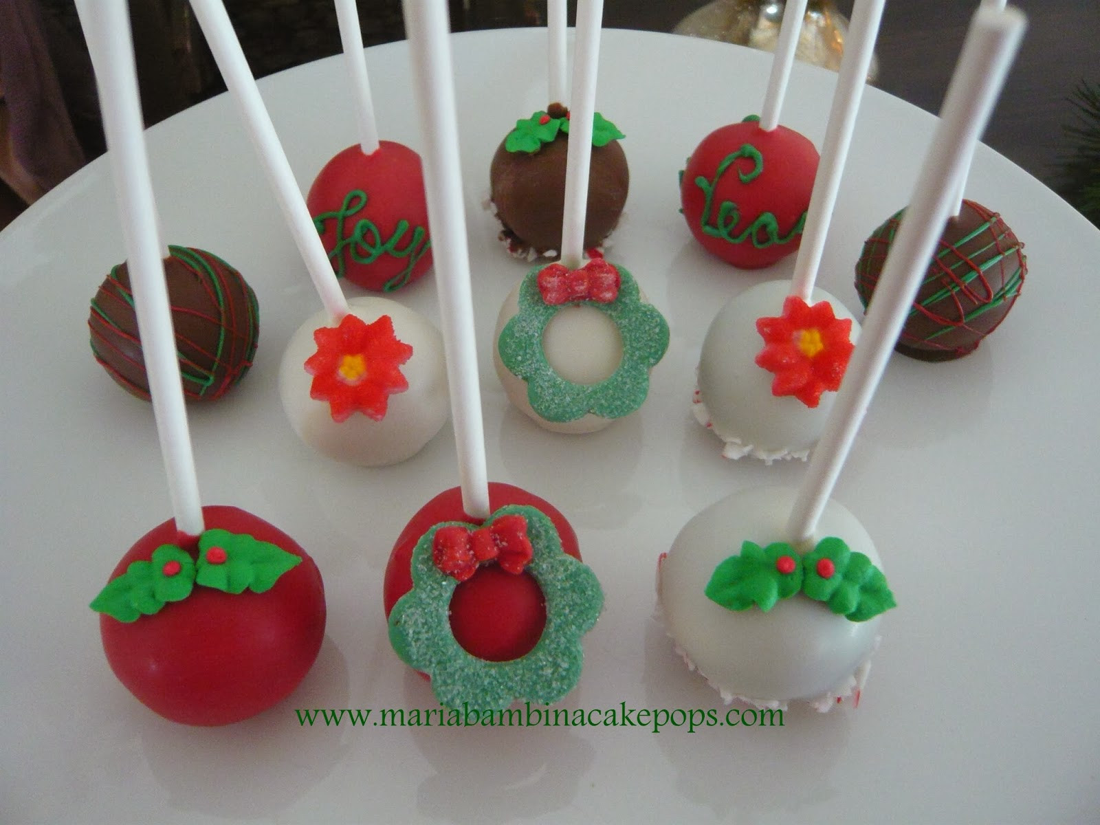 Christmas Cakes Flavors
 Maria Bambina cake pops and more Seasonal Flavors