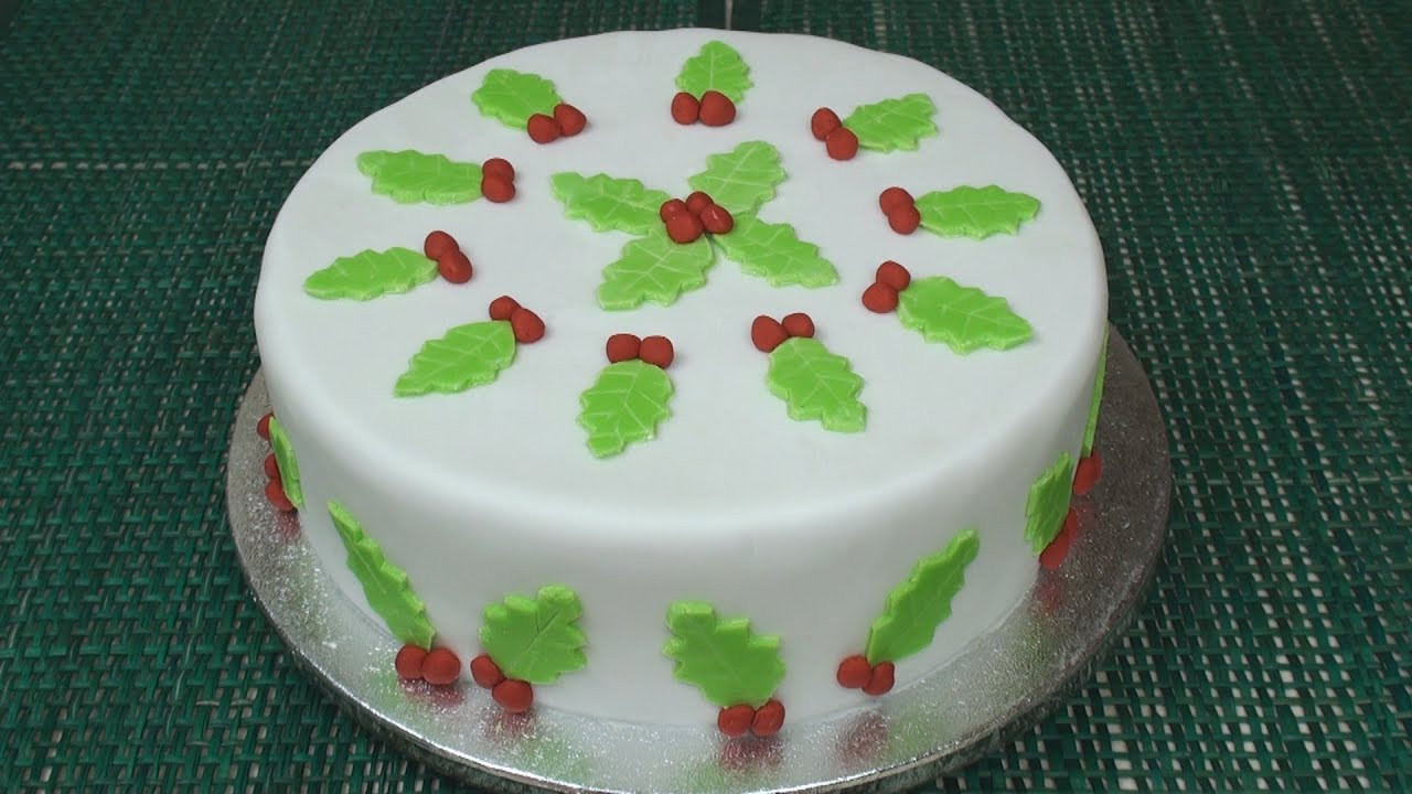 Christmas Cakes Icing
 How to Make A Christmas Cake Part 4 Icing & Decorating