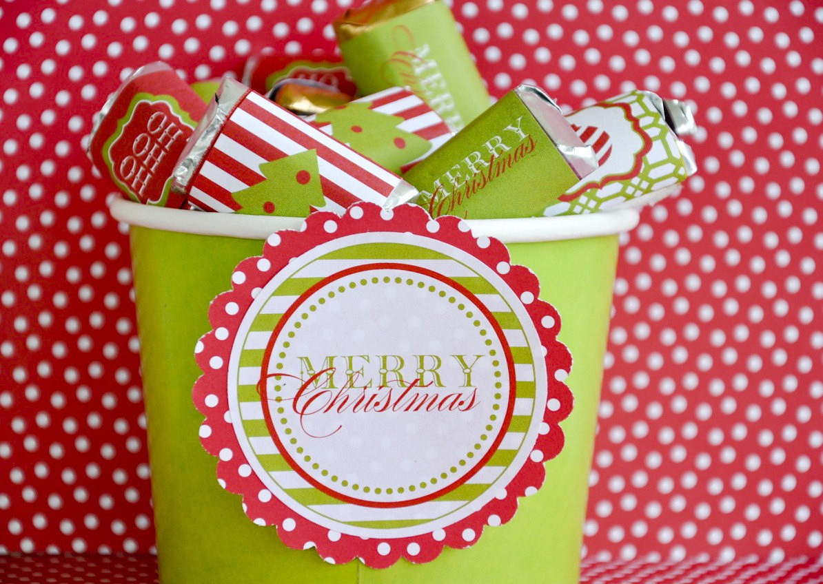 Christmas Candy Bar
 Traditional Christmas PRINTABLE Party Candy Bar Wrappers