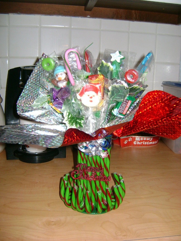 Christmas Candy Bouquets
 Christmas candy boquet that Aunt Dee made for us