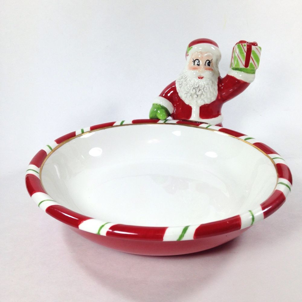 Christmas Candy Bowl
 Santa Claus Christmas Candy Dish Bowl Christopher Radko