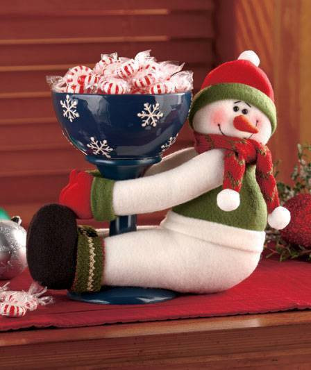 Christmas Candy Bowl
 Snowman Holiday Hugger Candy Bowl Christmas Sweet