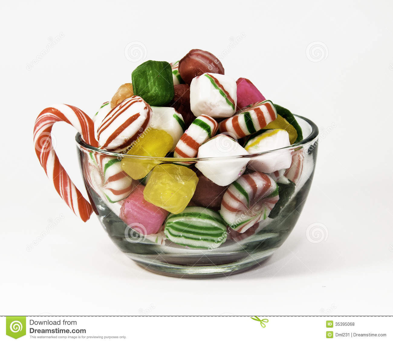Christmas Candy Bowl
 Cup of Christmas Candy stock photo Image of striped