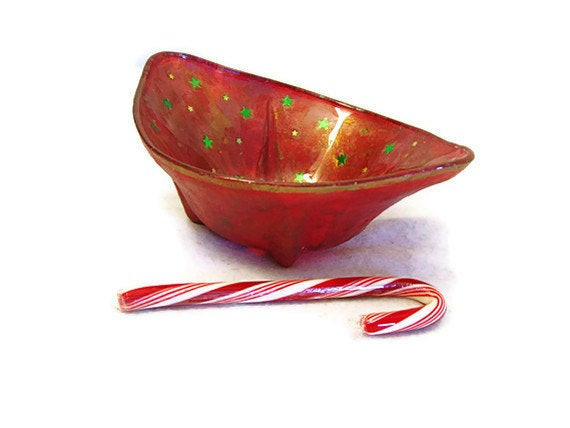 Christmas Candy Bowl
 Holiday Bowl Christmas candy dish glass candy by