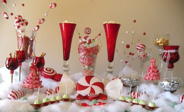 Christmas Candy Buffet
 Under the Mistletoe Christmas Candy and Sweet Buffet