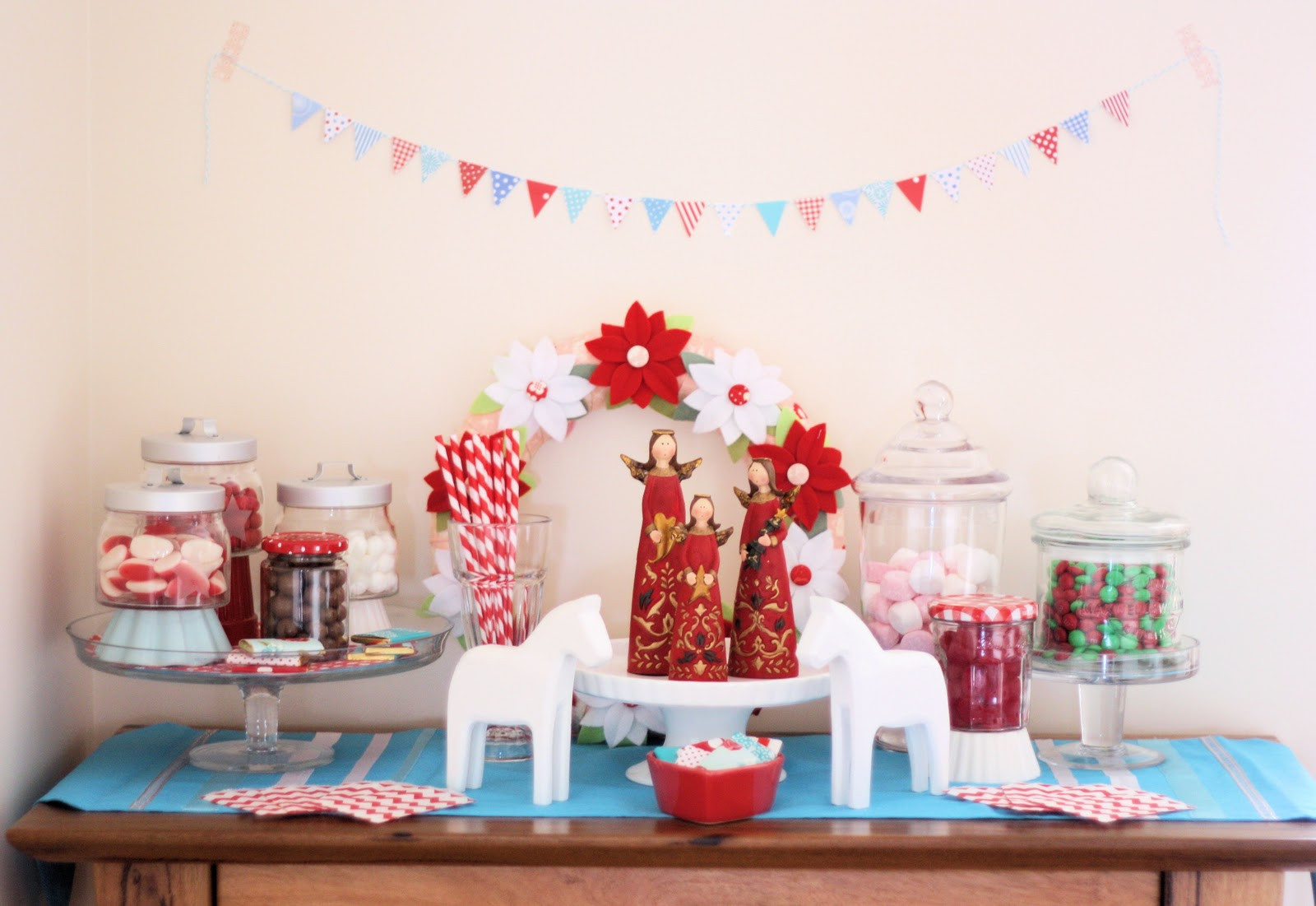 Christmas Candy Buffet
 Under the Mistletoe Christmas Candy and Sweet Buffet