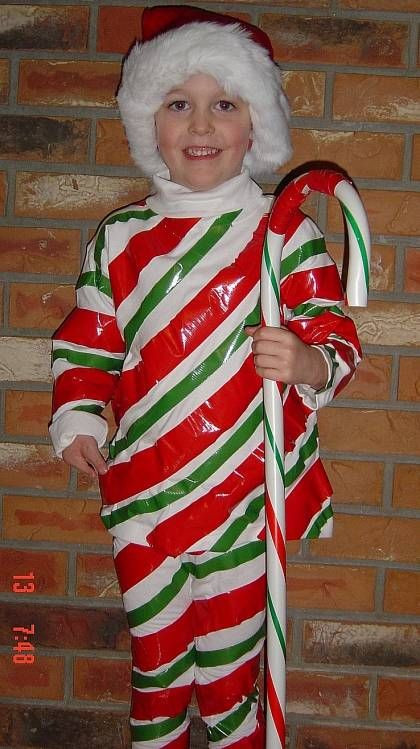 Christmas Candy Cane Costume
 Homemade Costume Ideas for Halloween