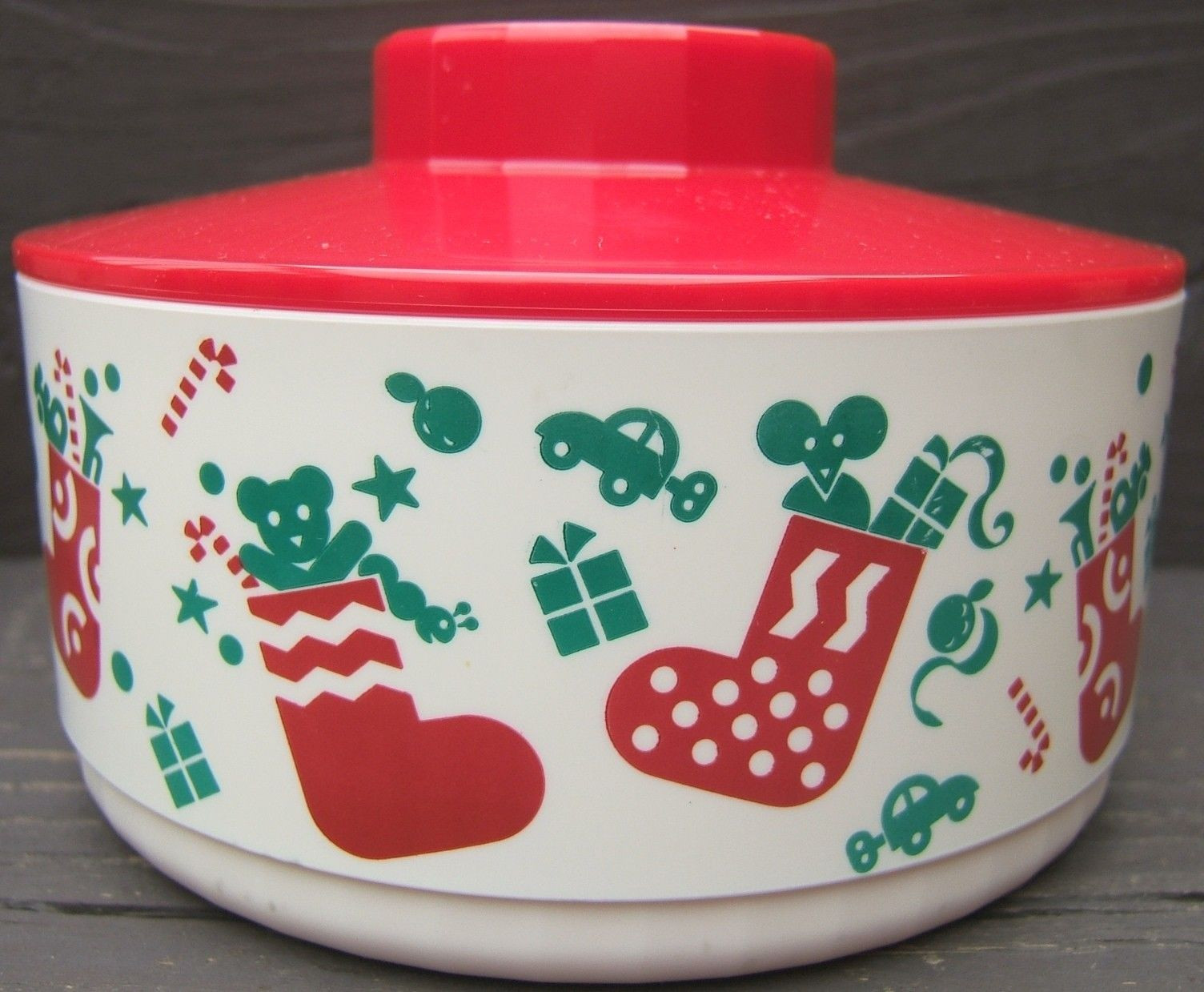 Christmas Candy Containers
 Christmas Holiday Cookie Candy Containers with Cover Lids