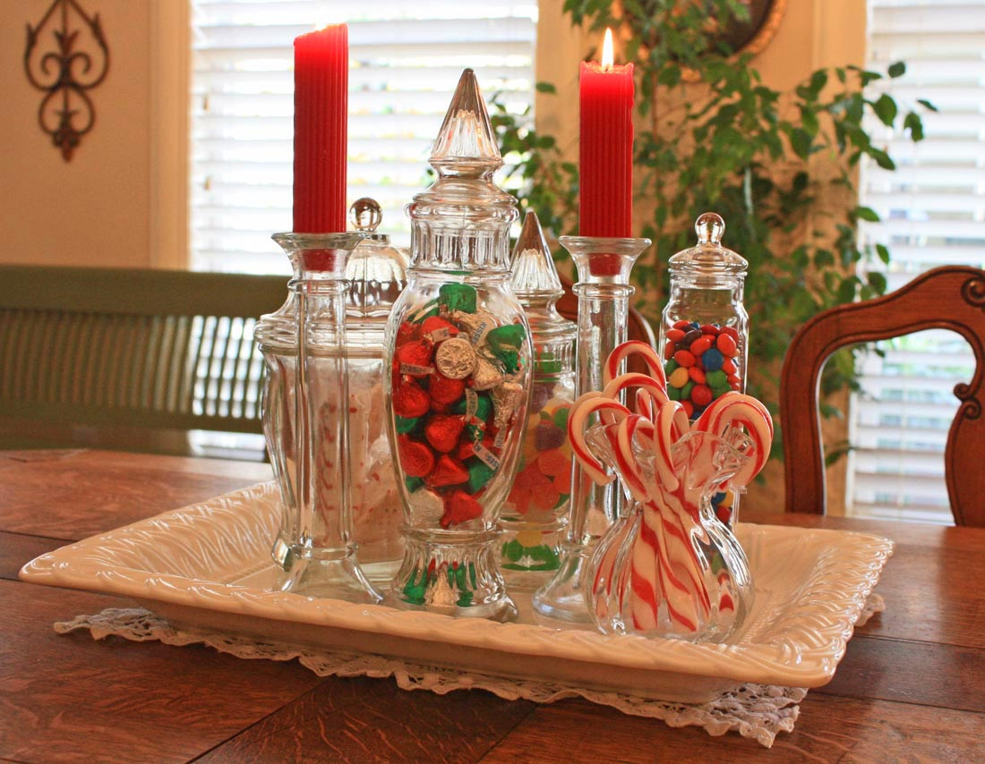 Christmas Candy Decorations
 Southern Lagniappe A Christmas Candy Centerpiece
