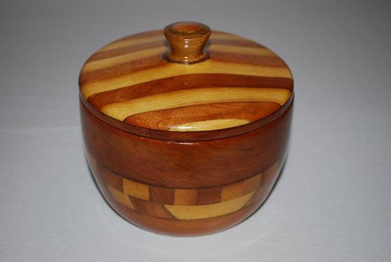 Christmas Candy Dish With Lid
 Wood Inlays Christmas Candy Dish The Pajama Lid Wood