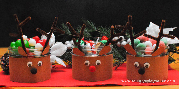 Christmas Candy Dishes
 Reindeer Candy Dish Christmas Craft