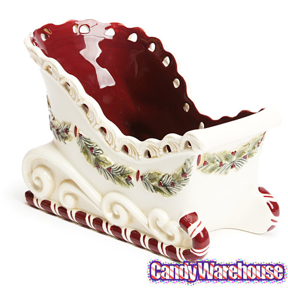 Christmas Candy Dishes
 Christmas Sleigh Ceramic Candy Dish