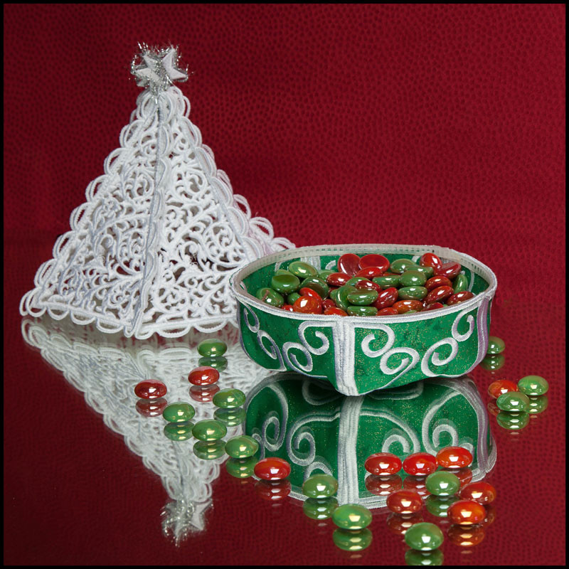 Christmas Candy Dishes
 BFC1627 Christmas Tree Candy Dish