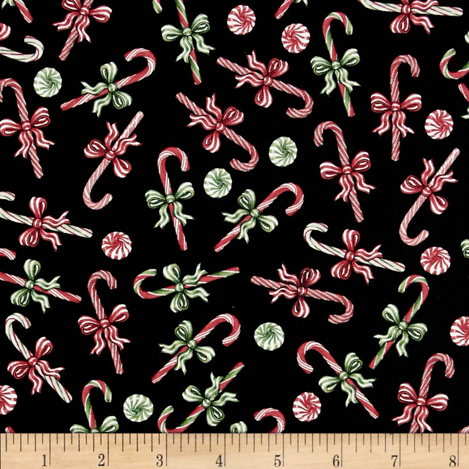 Christmas Candy Fabric
 Gingerbread Christmas Peppermint Candy Blue Discount
