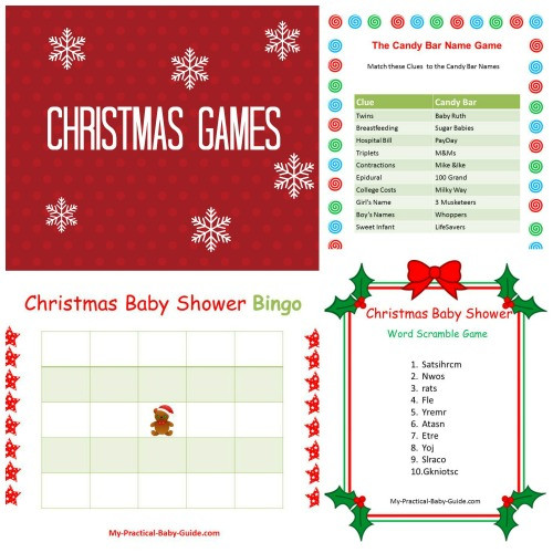 Christmas Candy Games
 Free Printable Baby Shower Games My Practical Baby