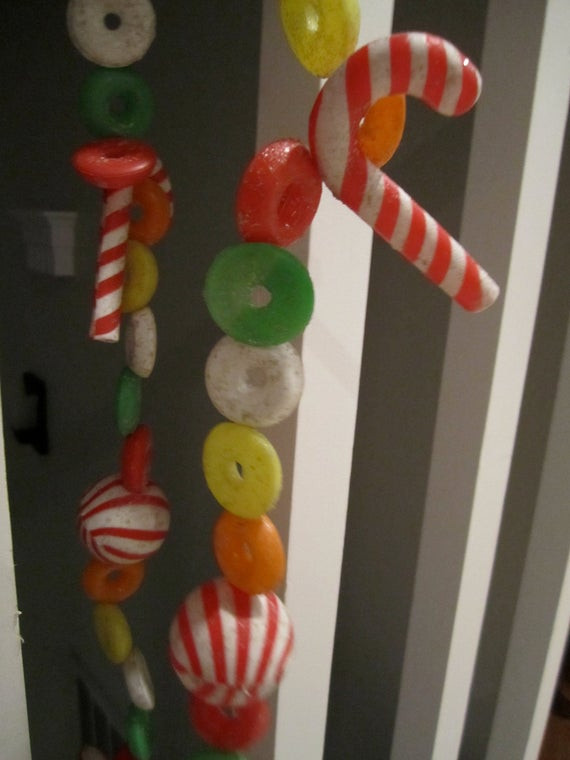 Christmas Candy Garlands
 Vintage Christmas Candy Garland over 100 inches