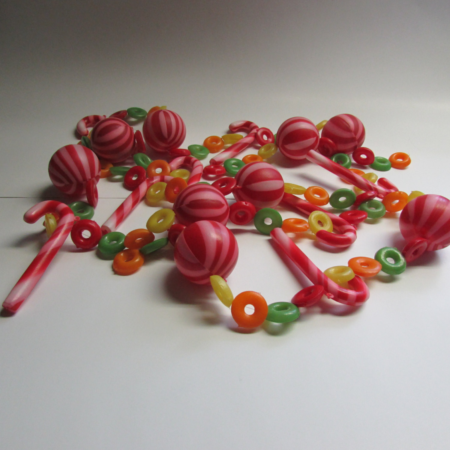 Christmas Candy Garlands
 Vintage Christmas Plastic Candy Garland LIfe Savers Candy