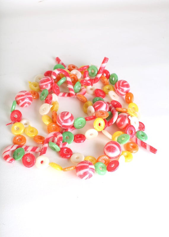 Christmas Candy Garlands
 Christmas decor plastic candy garland by thisvinta hing