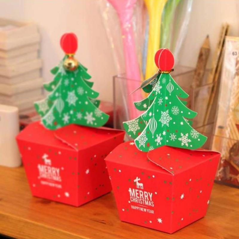 Christmas Candy Gift Boxes
 Christmas 2017 Paper Gift Box Candy Box Fit Wedding Party