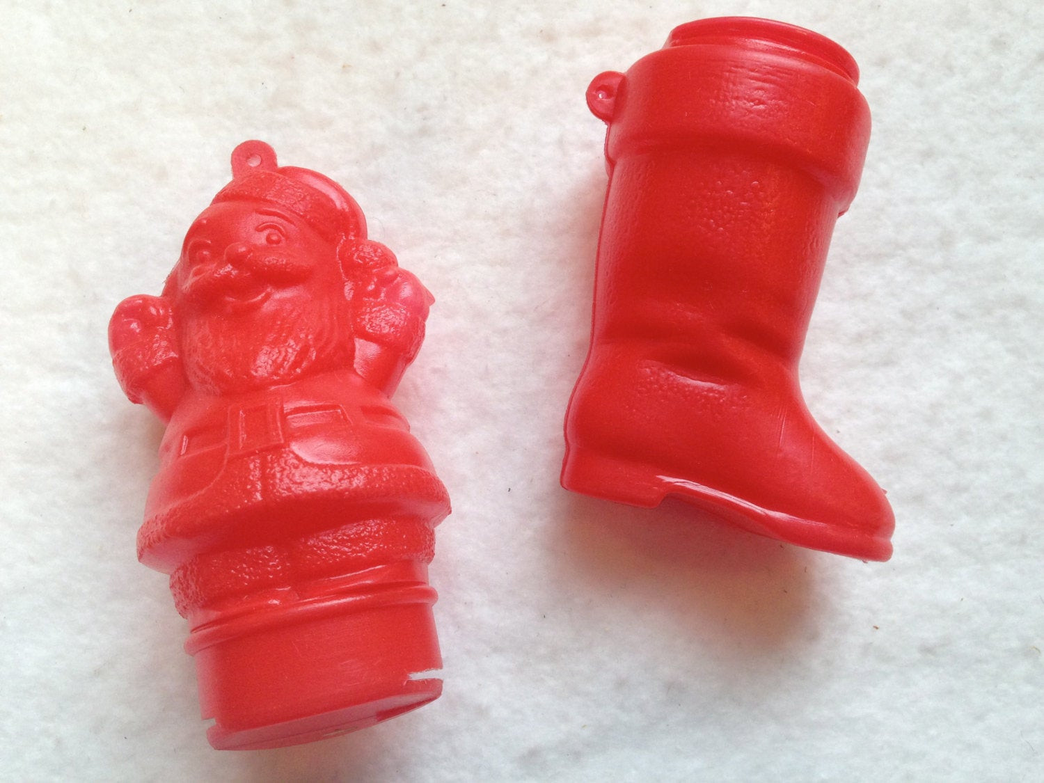 Christmas Candy Holders
 Vintage R Rosen Co Plastic Christmas Candy Holders