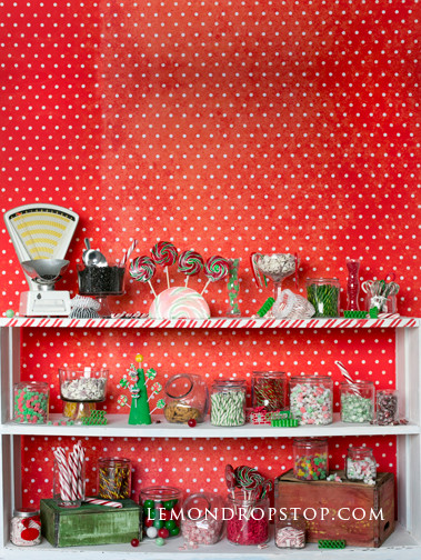 Christmas Candy Store
 LemonDrop Shop Backdrops