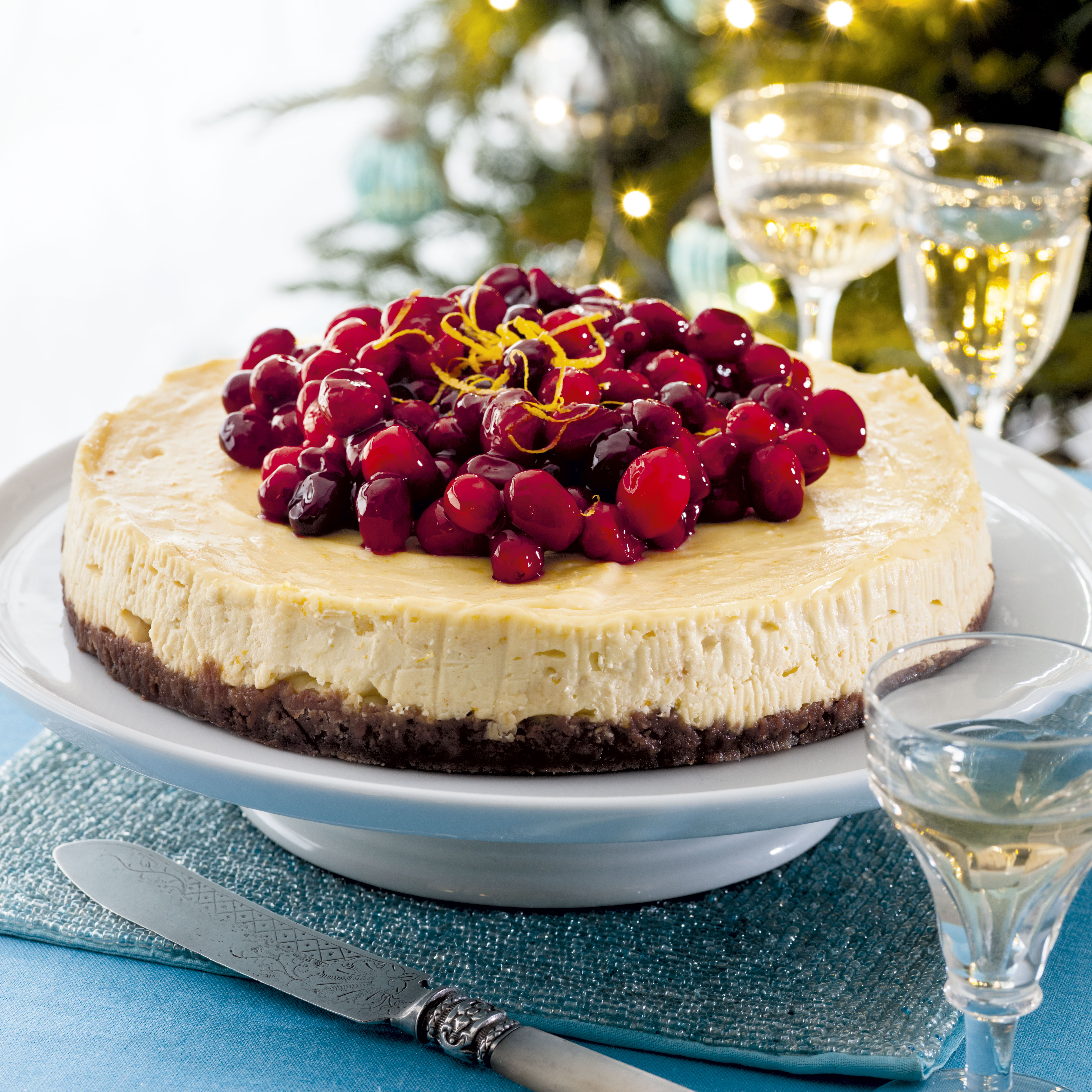 Christmas Cheesecake Recipe
 Orange and Cranberry Cheesecake Woman And Home
