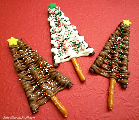 Christmas Chocolate Pretzels
 The Easiest Christmas Tree