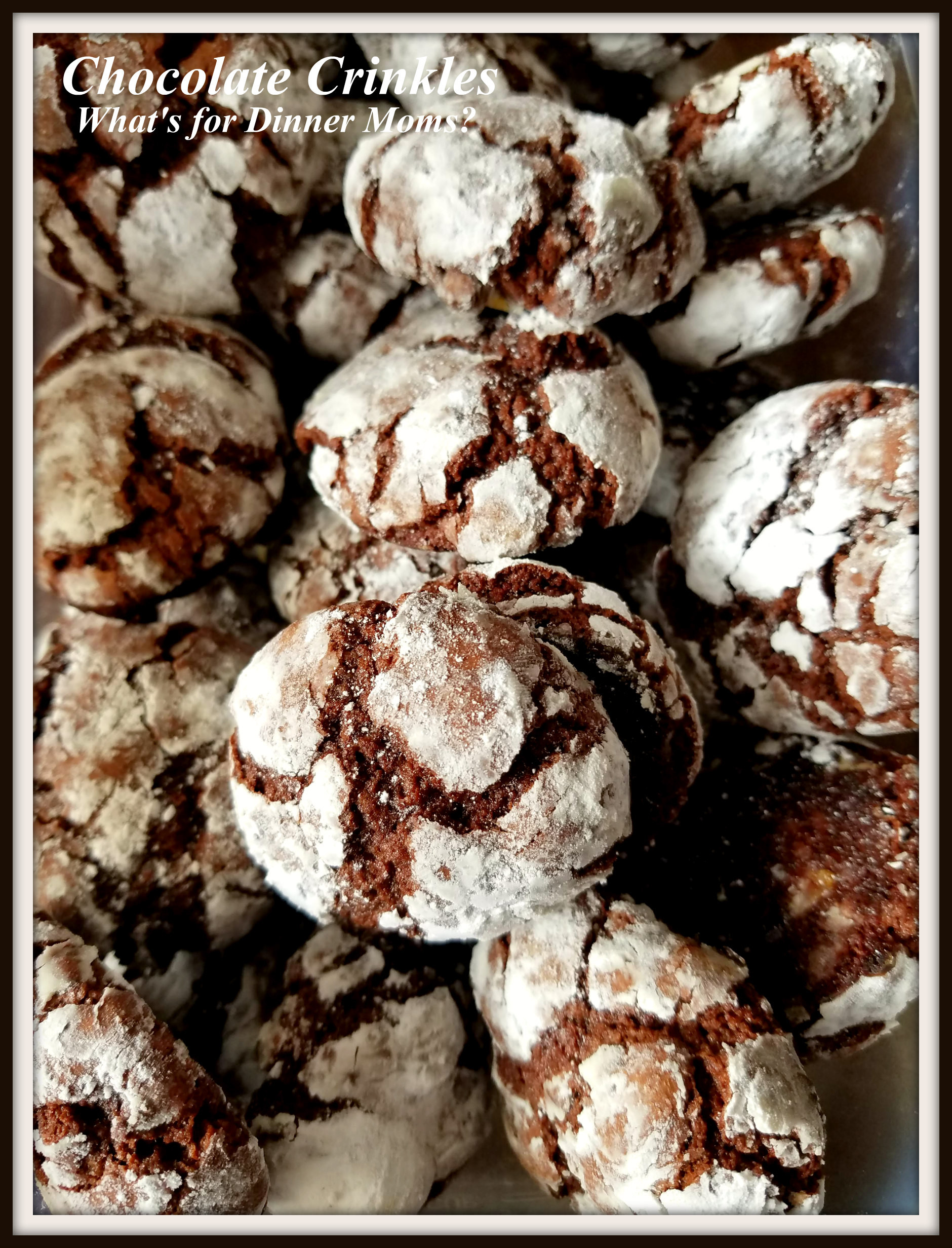 Christmas Cookies 2019
 Christmas Cookies Week 1 2019 Chocolate Crinkles – What