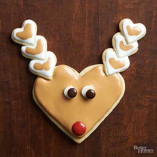 Christmas Cookies And Holiday Hearts
 Santa and Reindeer Christmas Cookies