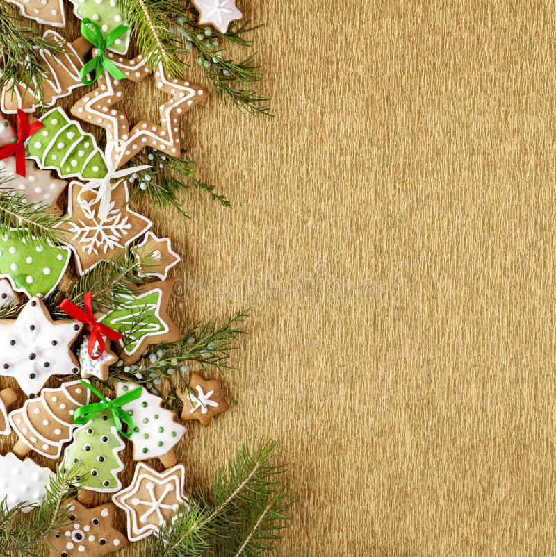 Christmas Cookies Background
 Christmas Ginger Cookies Background Stock Image Image