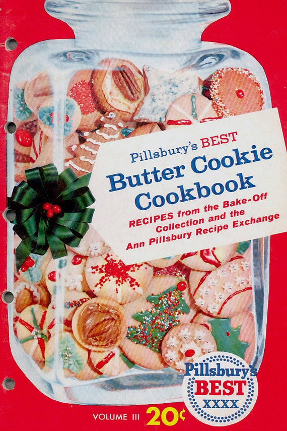 Christmas Cookies Cookbooks
 Vintage Cookbook 1950s Pillsbury s Best BUTTER by