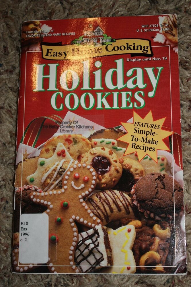 Christmas Cookies Cookbooks
 Holiday Cookies Cookbook Easy Home Cooking Vol 1 No
