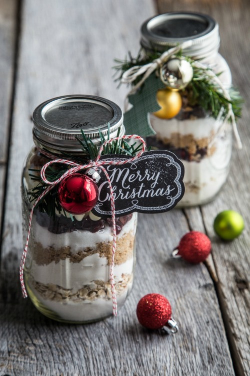 Christmas Cookies In A Jar Recipe
 Cranberry Oatmeal Cookies in a Jar Recipe