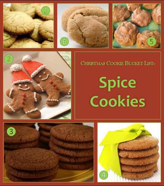 Christmas Cookies List
 Christmas Cookie Bucket List