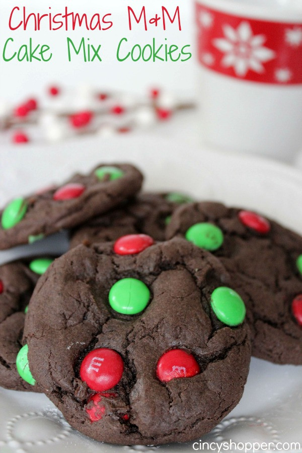 Christmas Cookies Mix
 Christmas M&M Cake Mix Cookies Recipe CincyShopper