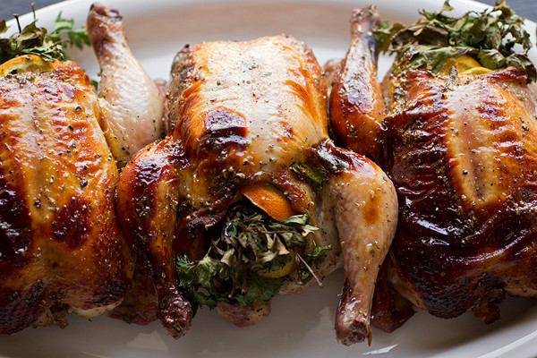 Christmas Cornish Hens
 Citrus and Herb Stuffed Cornish Game Hens with Orange