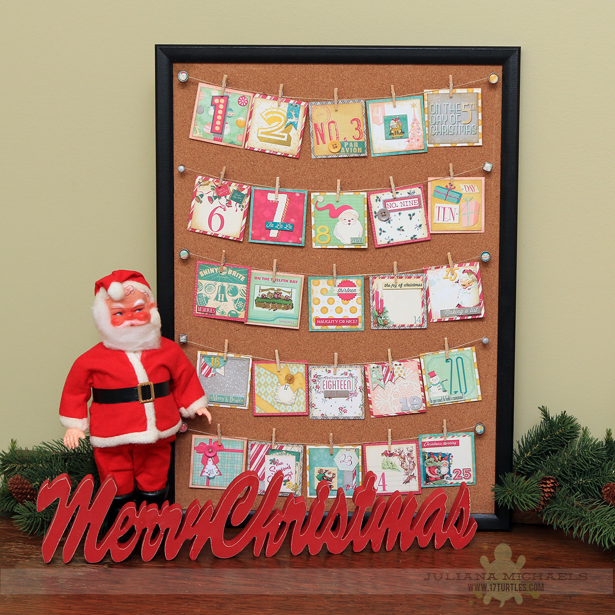 Christmas Countdown Calendar With Candy
 Christmas Countdown Calendar
